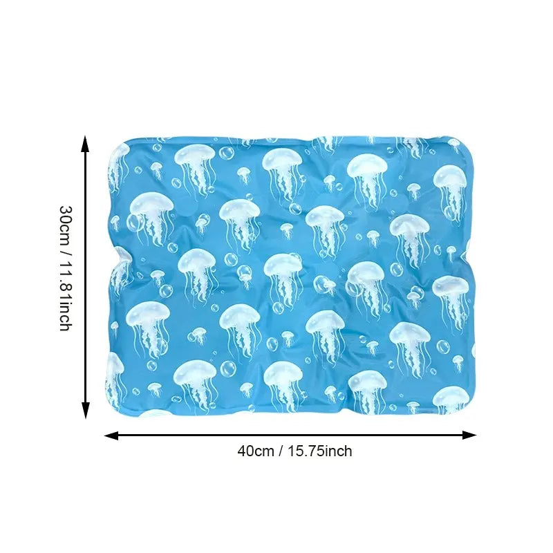 Large Thick Pet Ice Pad, Summer Cooling Mat for Cats, Waterproof Bite-Resistant, Leak-Proof, Anti-Sweat, Ideal for Hot Weather Relief