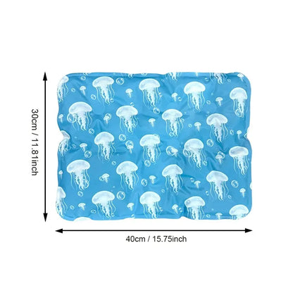 Large Thick Pet Ice Pad, Summer Cooling Mat for Cats, Waterproof Bite-Resistant, Leak-Proof, Anti-Sweat, Ideal for Hot Weather Relief