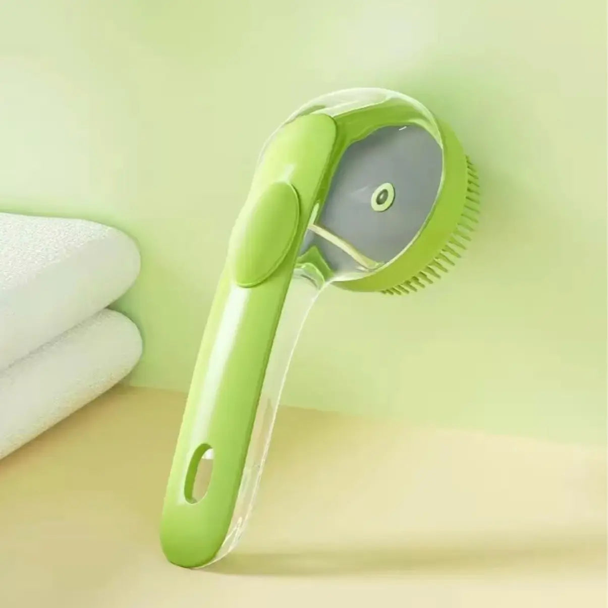 【Summervibes】2026 New 2 in 1 Pet Bath and Grooming Brush Is a Pet Toolwith Built in Shampoo Dispenser for Easy Bathing a Softmassage Tool for Long or Short Haired Dogs and Cats Idealfor Shower Grooming Supplies