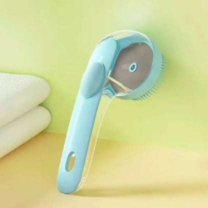 【Summervibes】2026 New 2 in 1 Pet Bath and Grooming Brush Is a Pet Toolwith Built in Shampoo Dispenser for Easy Bathing a Softmassage Tool for Long or Short Haired Dogs and Cats Idealfor Shower Grooming Supplies