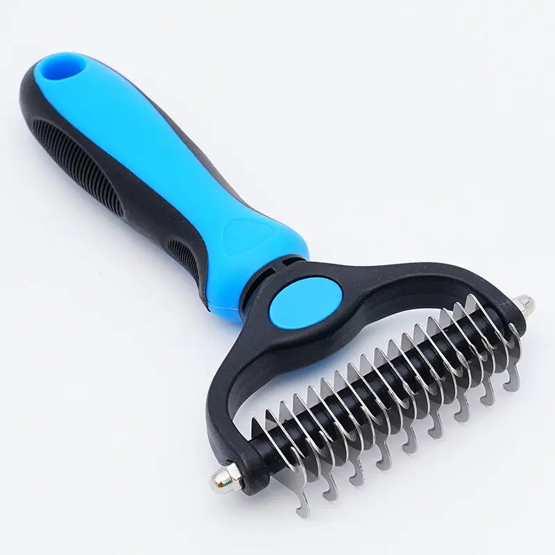 Large Stainless Steel Pet Comb, Double-Sided Cat and Dog Comb, Cleaning and Grooming Hair Removal Comb, Pet Supplies Detangling Comb