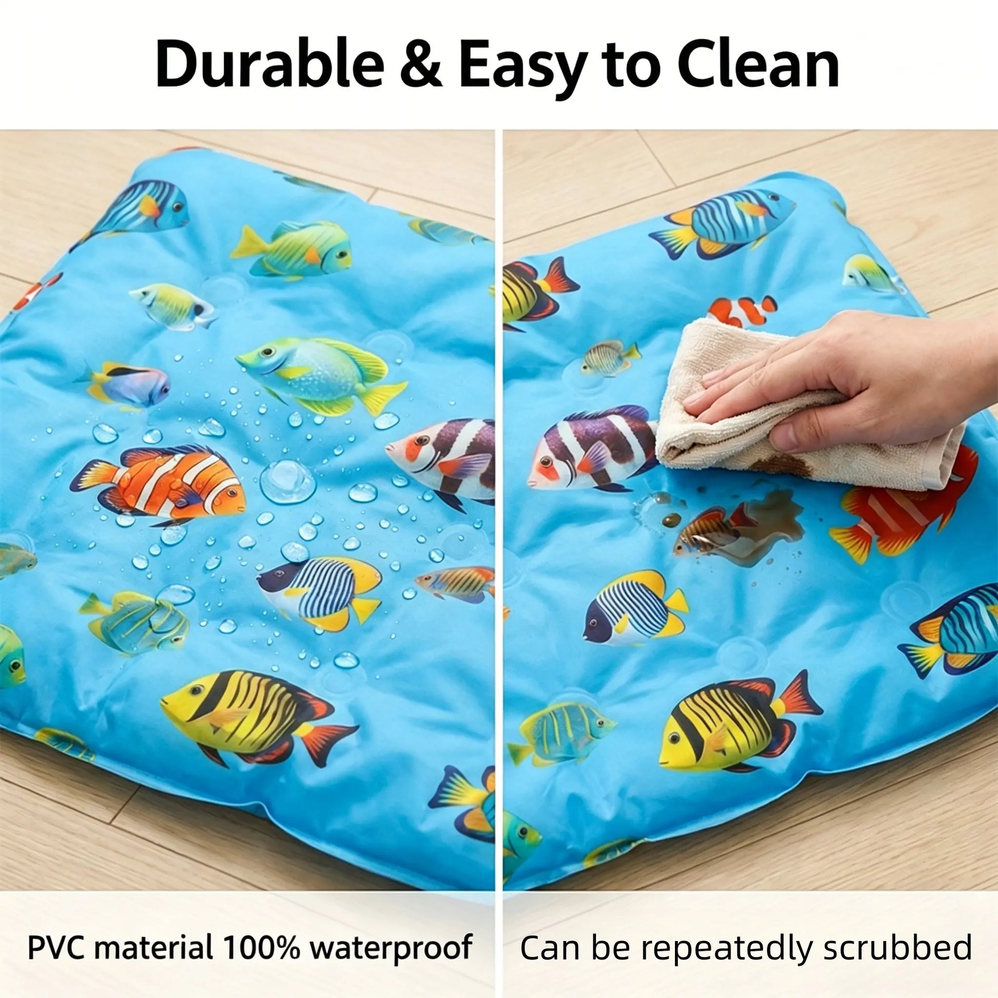 Large Thick Pet Ice Pad, Summer Cooling Mat for Cats, Waterproof Bite-Resistant, Leak-Proof, Anti-Sweat, Ideal for Hot Weather Relief